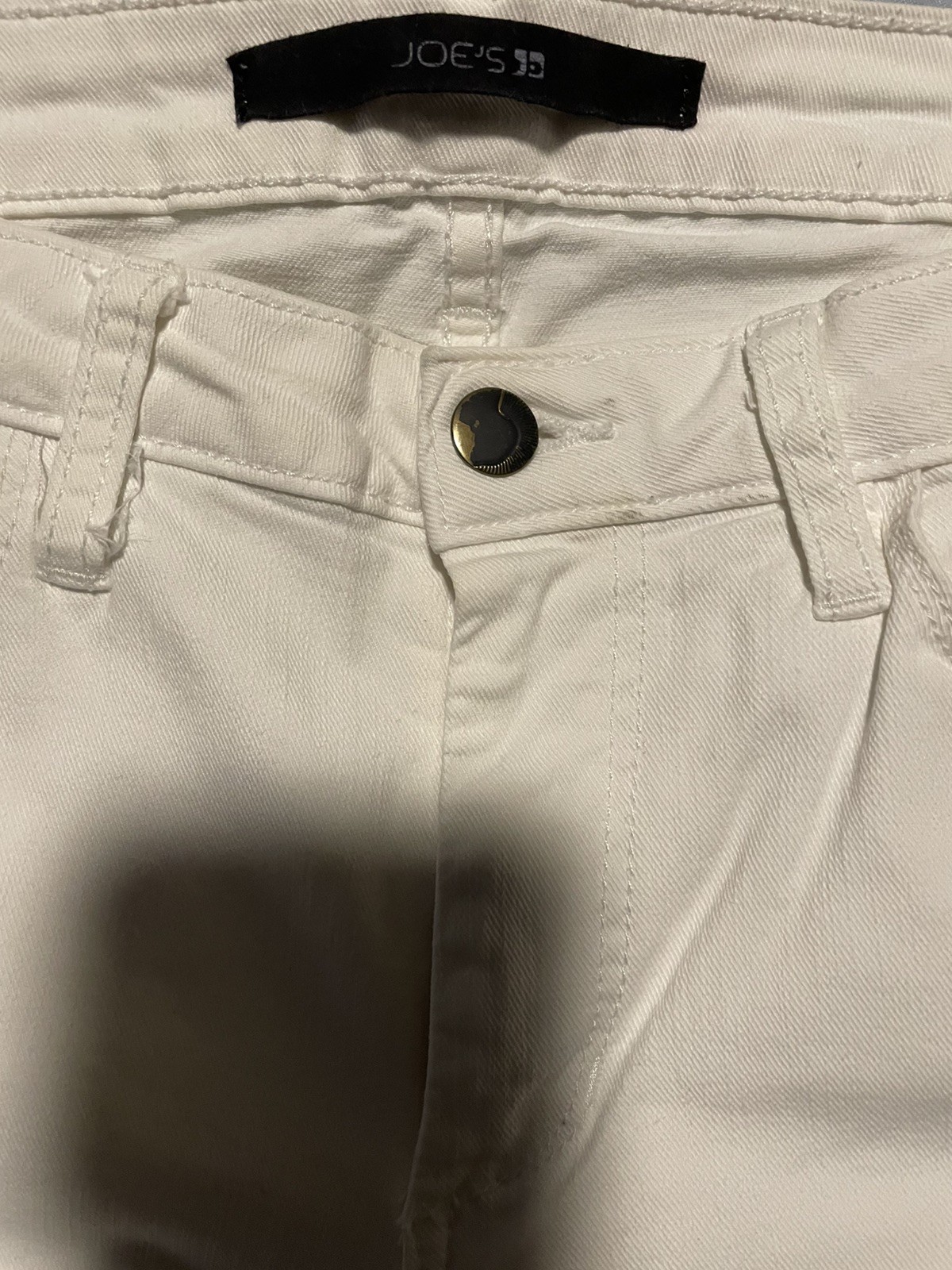 Joe's Jeans Micro Flare Skinny Jeans Womens 30 White Stretch