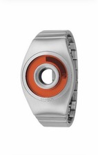 Philippe Starck + Fossil PH1107 O Ring Digital, Donut Design Watch Edelstahl OVP