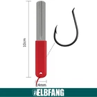 ✅ ELBFANG Hook Sharpener Fishing Hooks Jig Heads Hook File Sharpening Tool Red Fishing