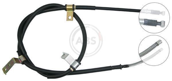A.B.S. K19987 Handbremsseil Seilzug Bremsseil Hinten Links FüR Mitsubishi-image