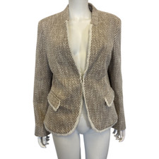 Helene For Denim Wardrobe Cream & Gold Jacket Sizes Available Rrp £185