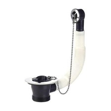 Bath Shower Water Overflow Stainless Steel Sink Basin Plug Plumbing Pipe Connect