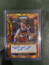 2021-22 Prizm Orange Cracked Ice Penmanship Corey Kispert Autograph #RP-CKI