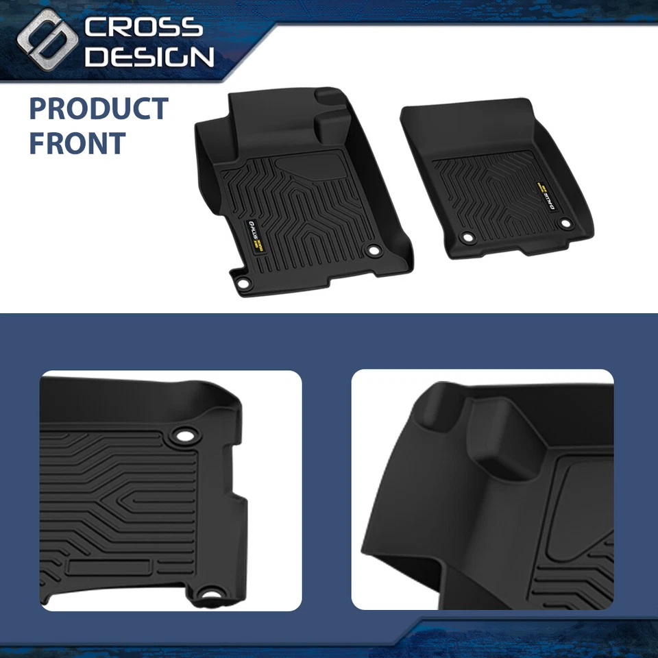 Juego de alfombrillas TPE para todo tipo de clima aptas para sedanes Honda Accord 2013-2017 negras Foto 4 de 4