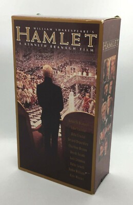 Hamlet VHS 2-Tape Set Kenneth Branagh William Shakespeare's TESTED #20D