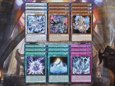 #ad Yugioh Crystron Deck Core Set 18 card SUDA Tristaros Eleskeletus Sulfador $8.99