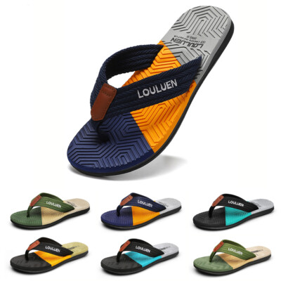 Herren Flip Flops Beach Sandalen Surfen Orthopädische Zehentrenner Badelatschen