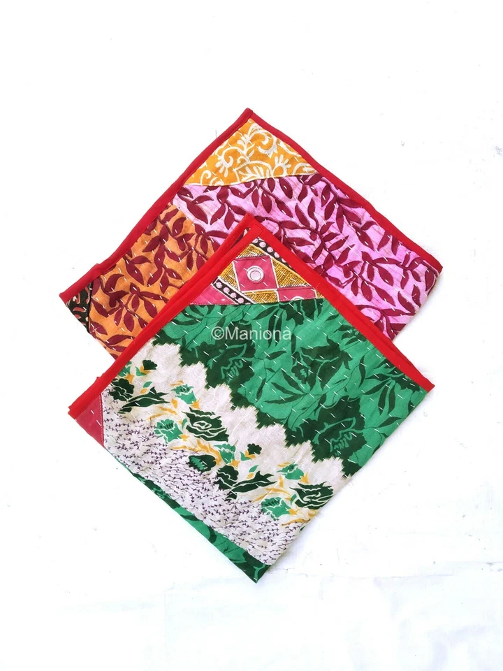 Cotton Kantha Placement Kitchen Set Of 10 Pcs Napkin, Dining Table Placemats - Image 3 of 4