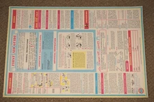 NOS 1962 GM Dealership Advertising First Aid Guide OK Dealer Service Gas Station