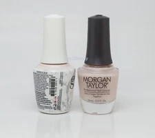 Gelish DUO Soak Off Gel Polish + Morgan Taylor Nail Lacquer - #999 Sheer & Silk