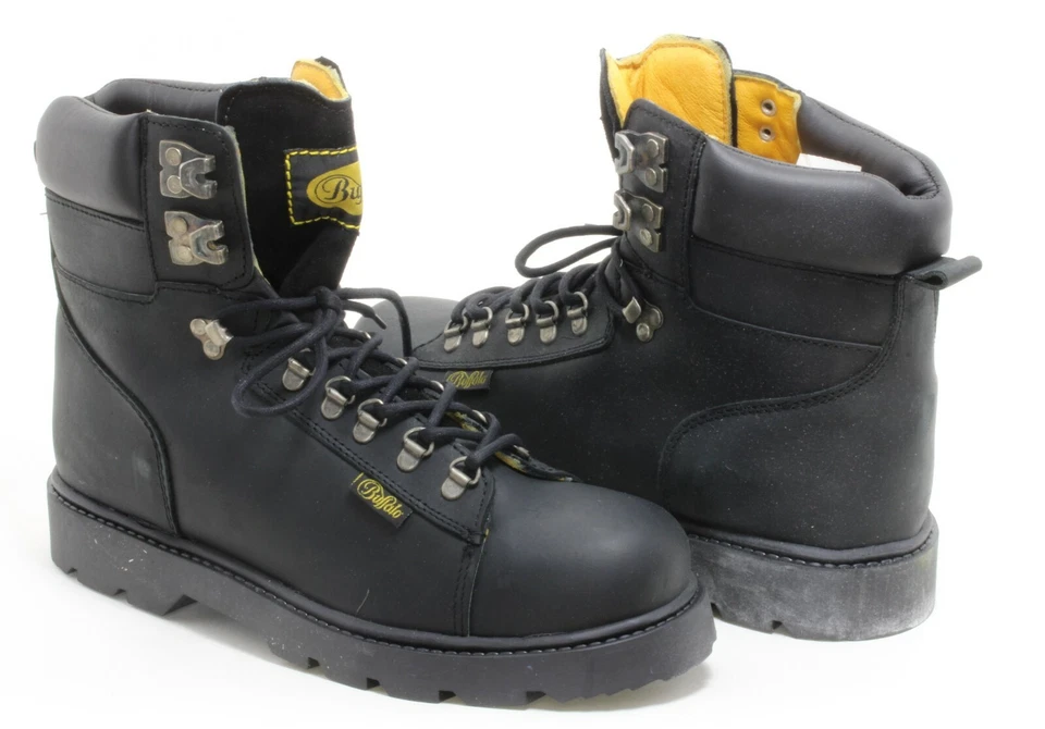 368 Schnürschuhe Wanderschuhe Leder High Ankle Boots Alpine Trapper Buffalo 44 - Bild 2 von 4