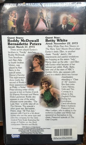Carol Burnett Show Collector's Ed. (VHS) NEW: '75-Betty White/Bernadette Peters - Picture 2 of 2