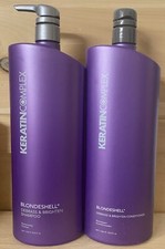 Keratin Complex Blondeshell Debrass and Brighten Shampoo  Conditioner 33.8 Oz