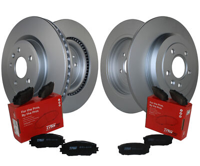 Front & Rear Brake Kit Disc Rotors TRW Pro Ceramic Pads For Flex Taurus MKS MKT