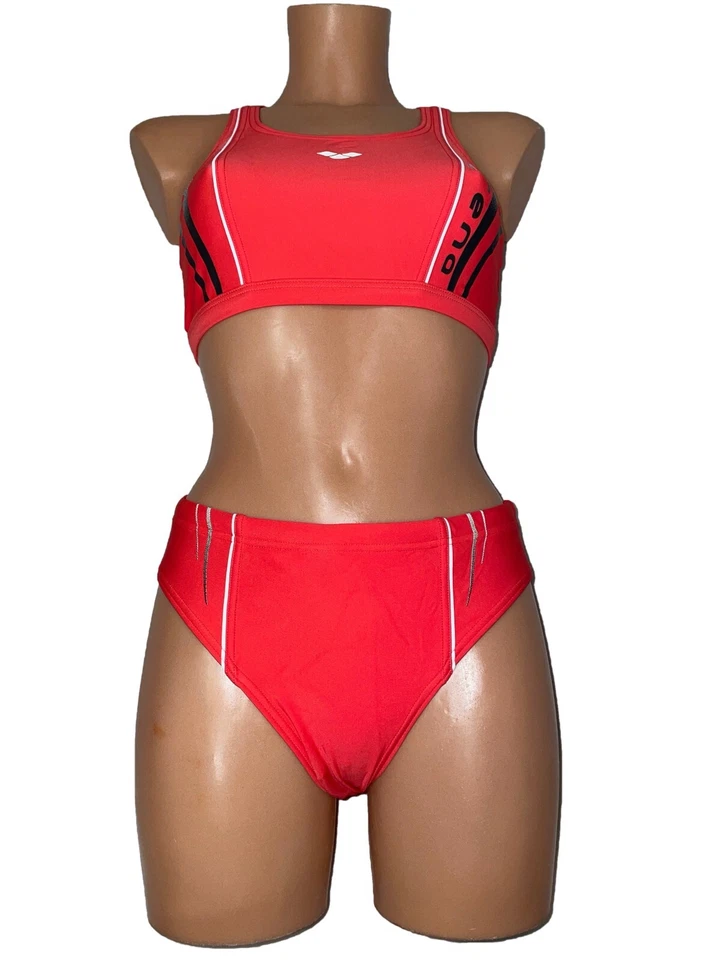 Arena Leure 24464/41 Damen Bikini Badeanzug rot weiß Gr. 36