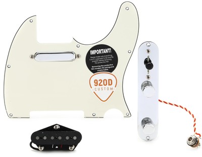 920D Custom Texas Vintage Loaded Telecaster Pickguard - Parchment
