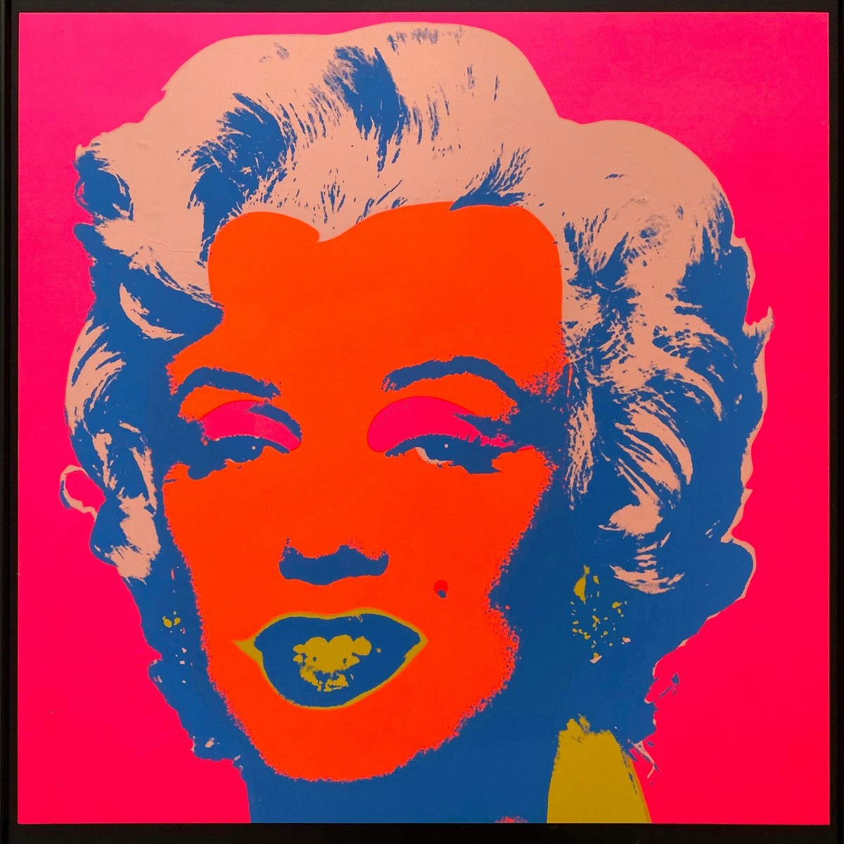 ANDY WARHOL RARE 1976 SILKSCREEN PRINT FRAMED POP ART EXHBT POSTER