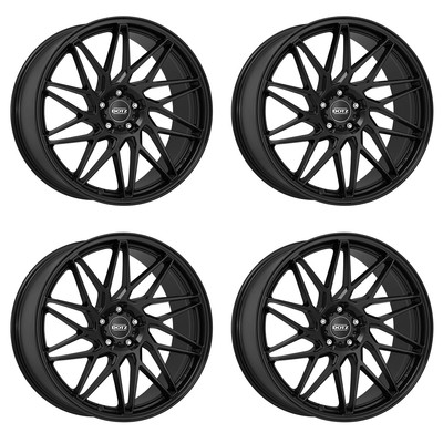4 Dotz Tanaka black wheels 8.0Jx18 5x100 for Fiat 500 Tipo