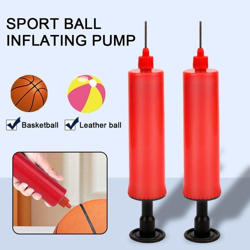 Ball Pump Football Rugby Basketball Sport Hand Pump Inflating Needle Valve New - Zdjęcie 6 z 9