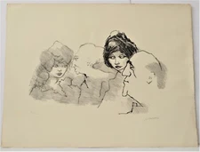 MINO MACCARI 1898-1989 VINTAGE LITHOGRAPH SIGNED NUMBERED ITALIAN MASTER ARTIST