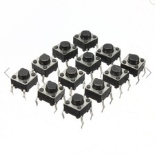 100Pcs 6X6X5 Mm Miniature Micro Momentary Tactile Tact Touch Push Button Switch