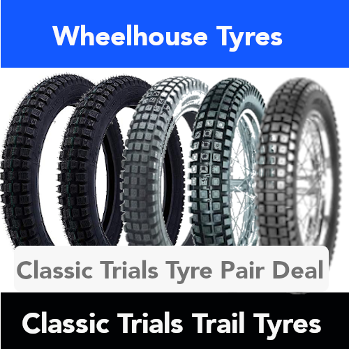 Classic Trials Trail Tyre Pair Deal All Sizes eBay