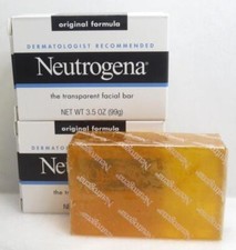 NEUTROGENA THE TRANSPARENT FACIAL BAR 3.5 OZ - LOT OF 2
