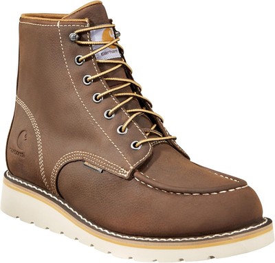 Men's 6-Inch Waterproof Steel Toe Wedge Boots - Ultimate Comfort & Protection