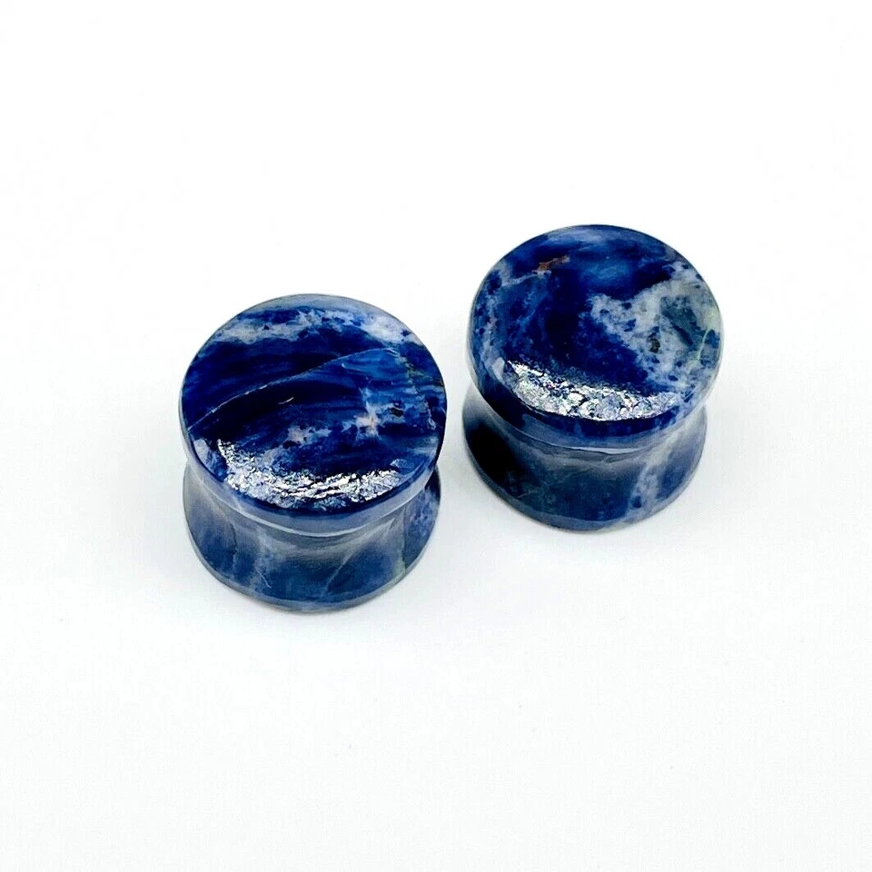 Натуральные содалитовые вилки, двойные блики, ручной работы, размер от 3 мм до 50 и более на заказ - Изображение 3 из 4