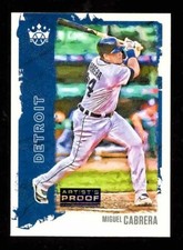Miguel Cabrera 2021 Diamond Kings Artist Proof Blue #80 Baseball Card