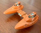Vintage '80 Kenner Star Wars Die Cast Twin Pod Cloud Car w/ Working Landing Gear