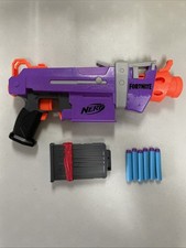 NERF Fortnite SMG-E Blaster Motorized Battery Powered 6 Darts Pre-owned