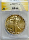 1986 AMERICAN Silver EAGLE  $1, ANACS MS69 *BRILLANT* BEST PRICE ON EBAY