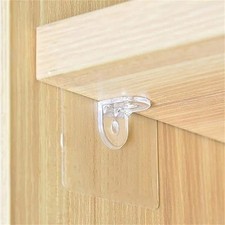 20pcs Shelf Support Adhesive Pegs Closet Cabinet Punch-free Wall Clip Holders
