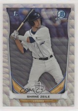 2014 Bowman Draft Chrome Silver Wave Refractor 17/25 Shane Zeile #CDP132 6i1