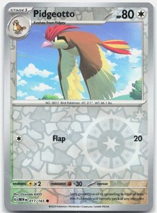 Pidgeotto 017/165 Reverse Holo - Scarlet & Violet 151