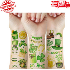 76 PCS St. Patrick's Day Temporary Tattoos - Shamrock Hat Stickers for All Ages