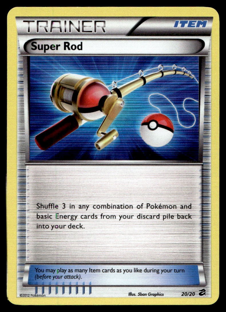 Super Rod Dragon Vault Holo Rare 20/20 2012 Pokemon TCG