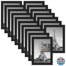 upsimples 5x7 Picture Frame with Real Glass,Bulk Photo Frames for Wall or Tablet