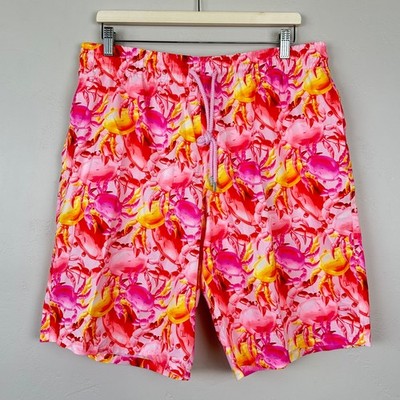Vilebrequin Swim Trunks Men XXL Ultra-Light Packable Crab Balloon All Over Print