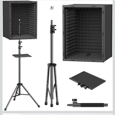 Mikrofon Isolationsschild für Studio, gerahmte Akustik Schaumstoffbox für Aufnahme 