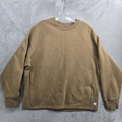 Vuori Size M Restore Oversized Crew Sweatshirt Camel Brown