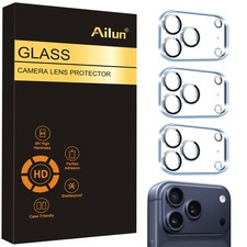 Ailun 3 Pack Camera Lens Protector for iPhone 17 Pro 6.9 inch, Transparent
