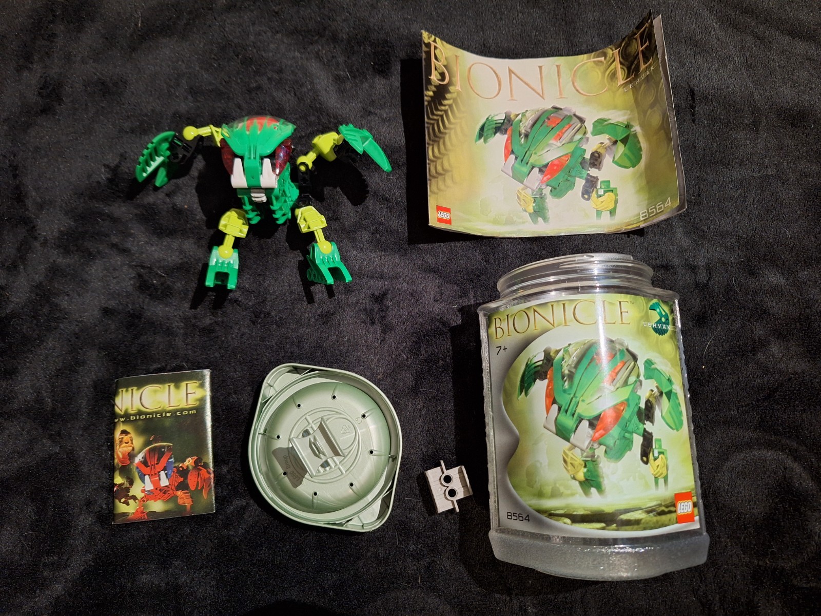 Lego Bionicle Lehvak completo con manuale e mini-fumetto