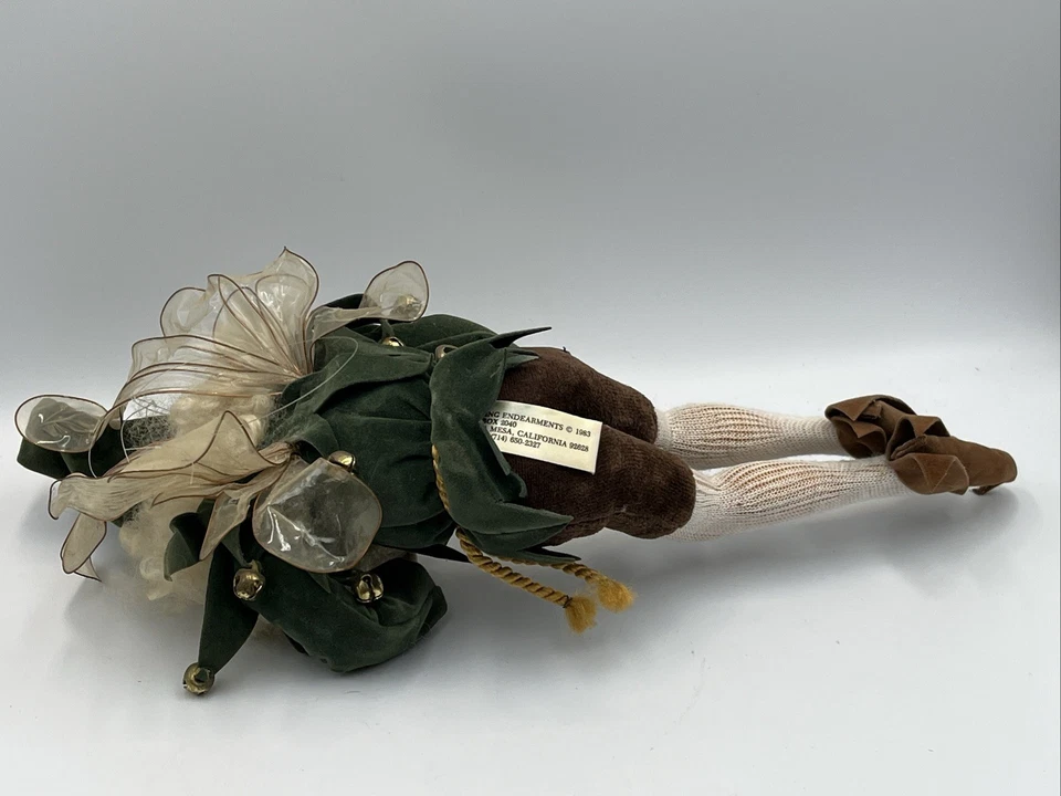 1983 Lynn West Lasting Endearments Santa Fairy Shelf Sitter adorno de Navidad Foto 4 de 4