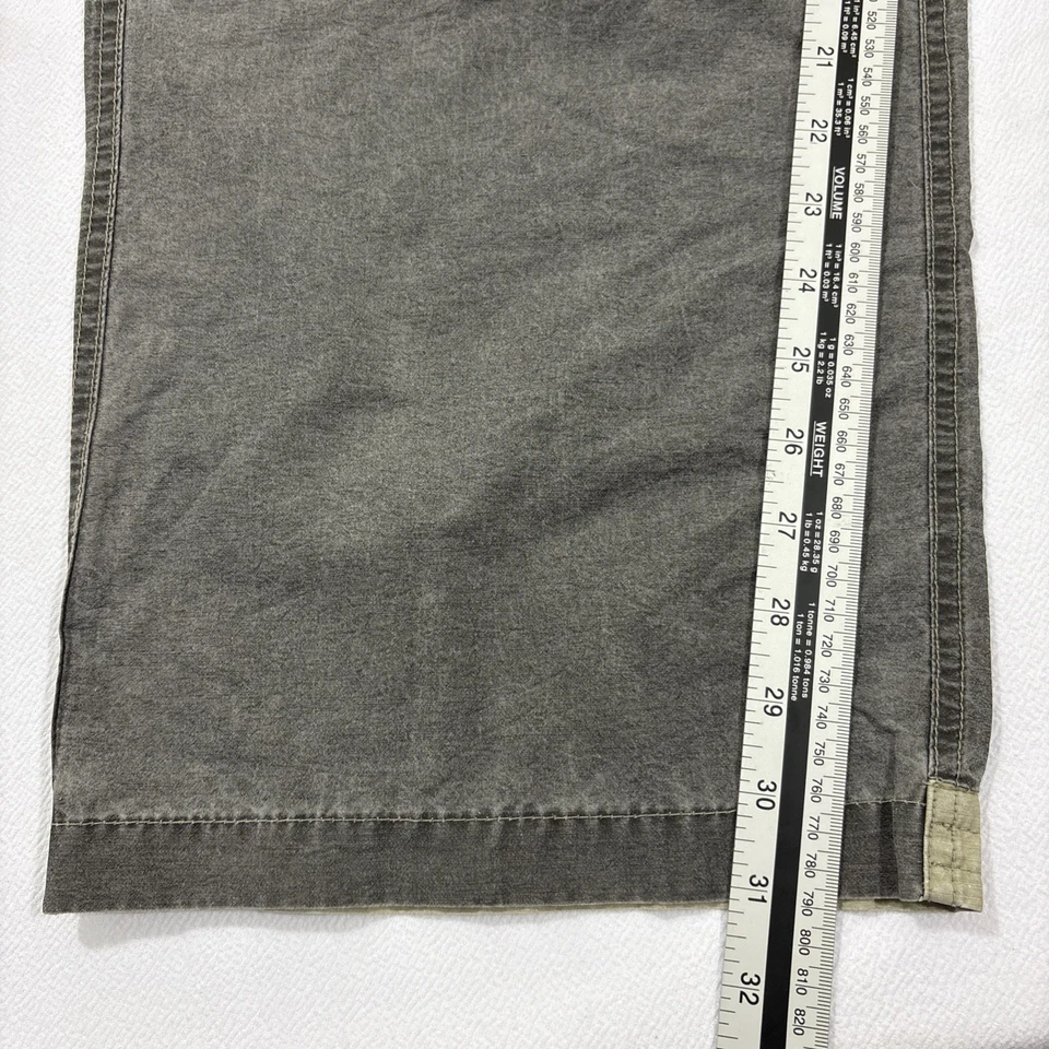 Bugle Boy Cargo Pants Men’s 36x32 Granite Baggy Skater Belted Vintage 90s Y2KVtg - Image 3 of 4