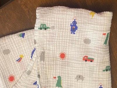 Pottery Barn Kids Organic Cotton Muslin Nursery Blanket