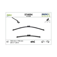 Wischblatt Valeo 574694 Silencio Flat Blade SET FüR Ford, Vorne