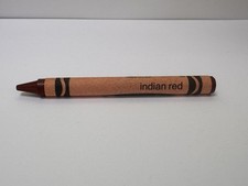 INDIAN RED Crayola Crayon UNUSED Binney Smith New York Rare 1990 VTG