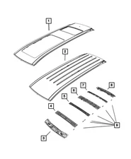 Genuine Mopar Roof Bow 68227983AA
